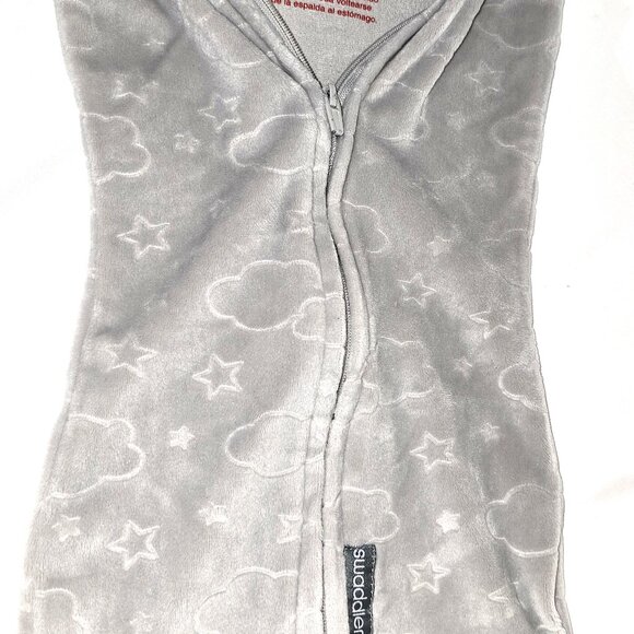 2 Grey Fleece swaddlers for new borns, Swaddle Me,size 0-2 months - Picture 4 of 11